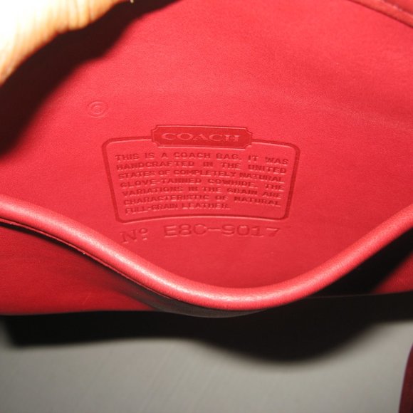 ❤️ 3 Piece COACH RED Abbie 9017 Mini Crossbody Purse +FOB and Dustbag - Picture 5 of 10